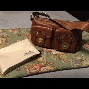 Coach bag saddle leather, EUC